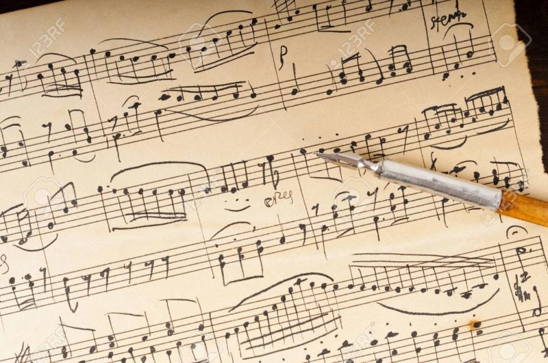 music sheet manuscript